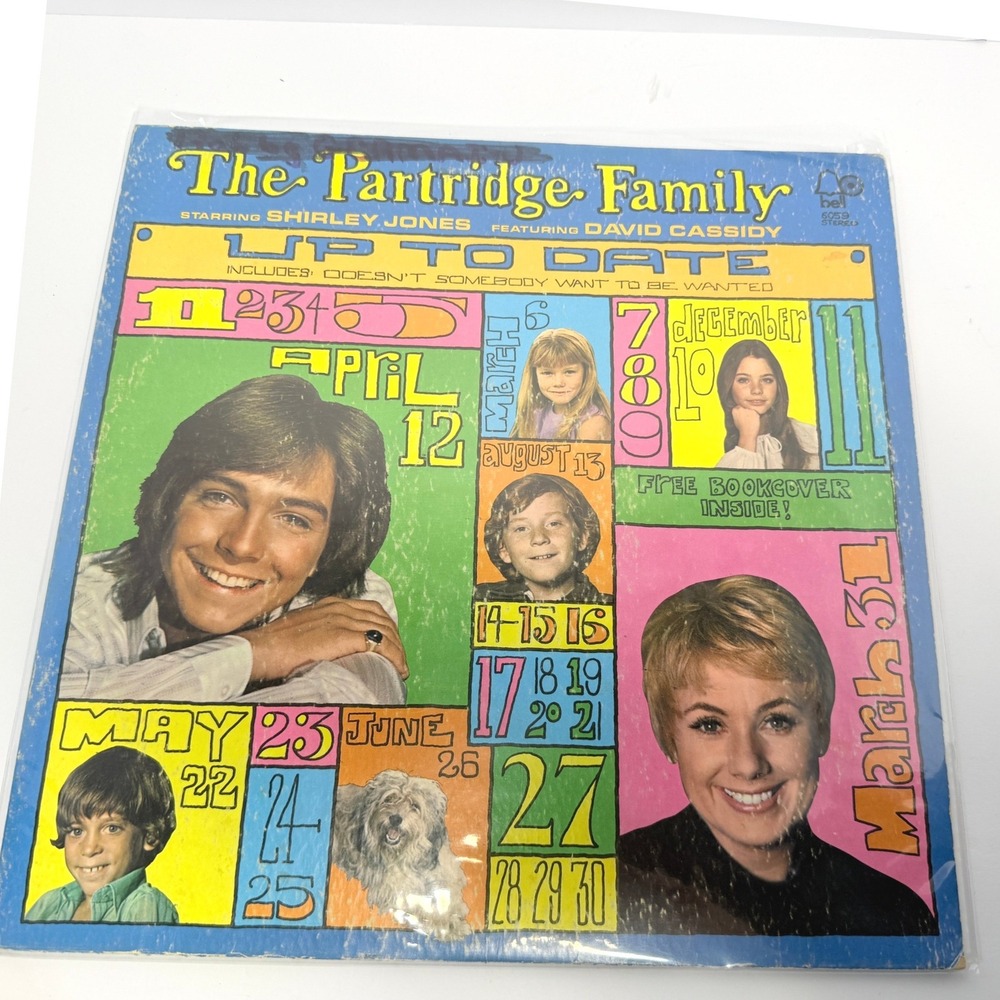The Partridge Family Up To Date Vinyl LP 1971 Bell 6059 David Cassidy Pop Rock